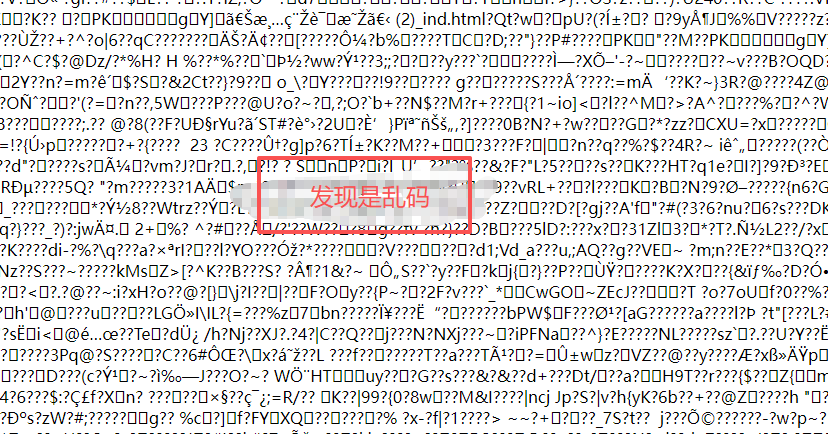 打开HTML是乱码